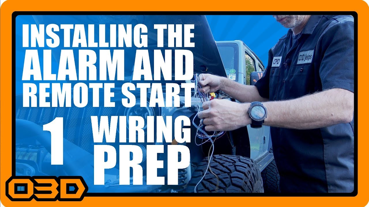 01 - Alarm and Remote Start Install - Install Prep - Omega Excalibur AL-1775-3DB  - Jeep Wrangler