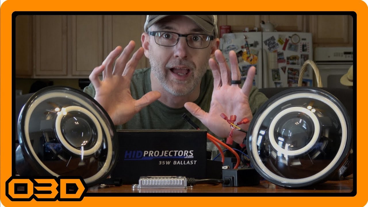 01 - HIDProjectors.com Revision 2.0 Signature Switchback - HID with LED Halo, Angel Eyes, Devil Eye