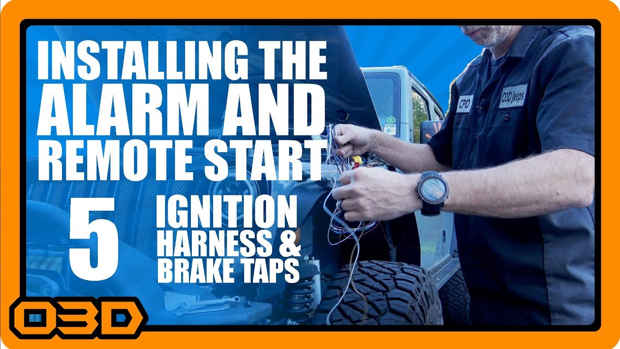 05 - Alarm and Remote Start Install - Ignition Omega T- Harness, Brake Wiring Excalibur AL-1775-3DB