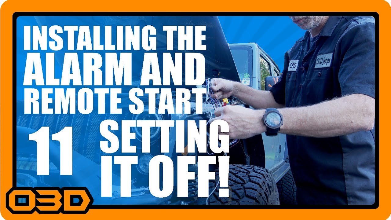 11 - Setting off the Omega Excalibur Alarm and Anti Carjacking Mode Explained - 2015 Jeep Wrangler