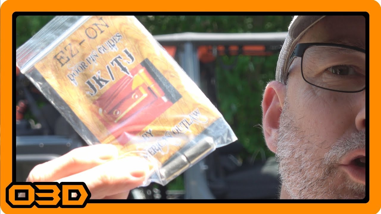 American Outlaw EZ-On Door Hinge Pin Guides for Jeep Wrangler JK or TJ