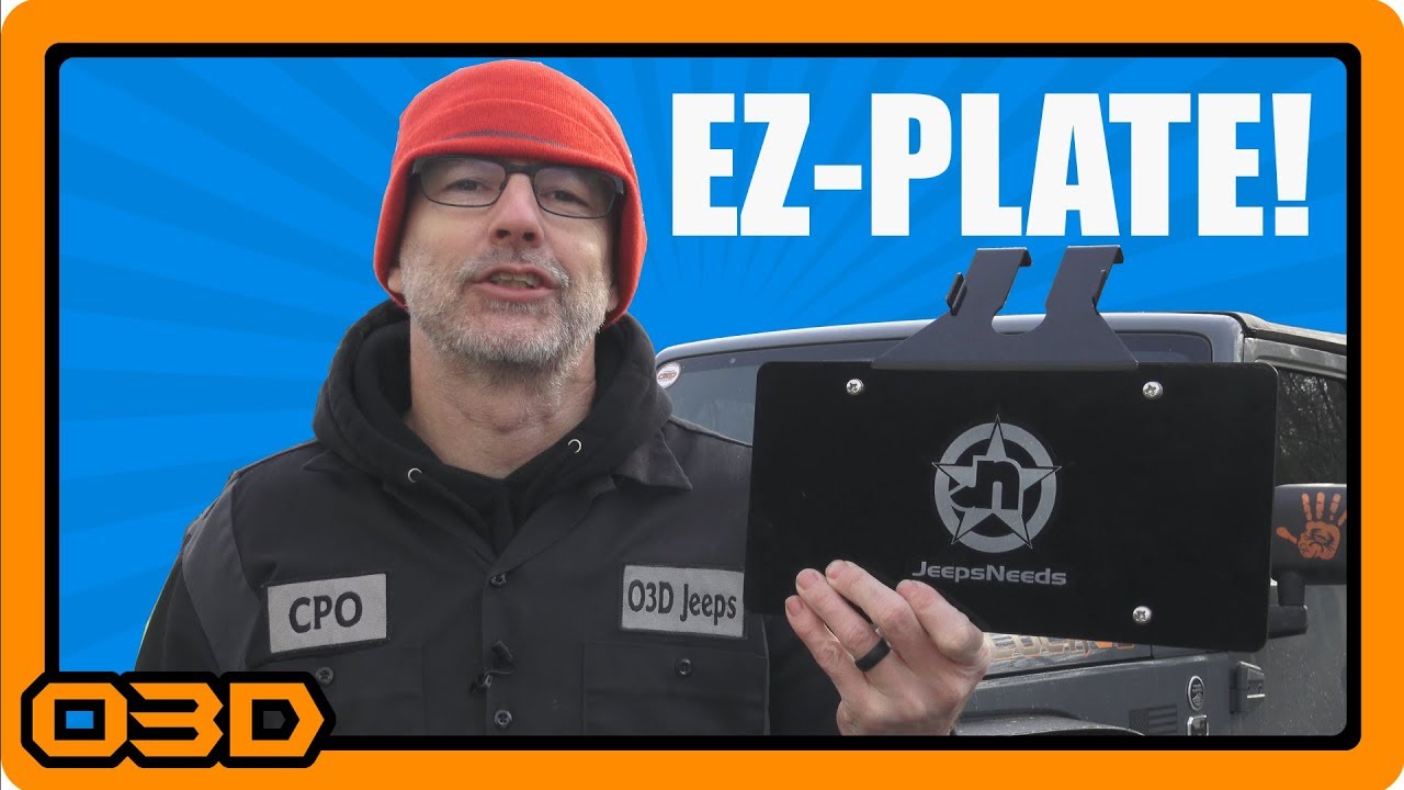 Awesome Front License Plate Mounting Solution - JeepsNeeds EZ-Plate