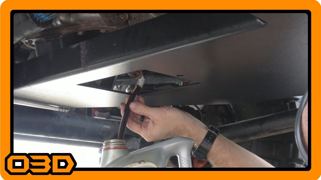 Changing my Oil After the Rock Hard 4X4 Skid Plate Installation - Fumoto - 2015 Jeep Wrangler