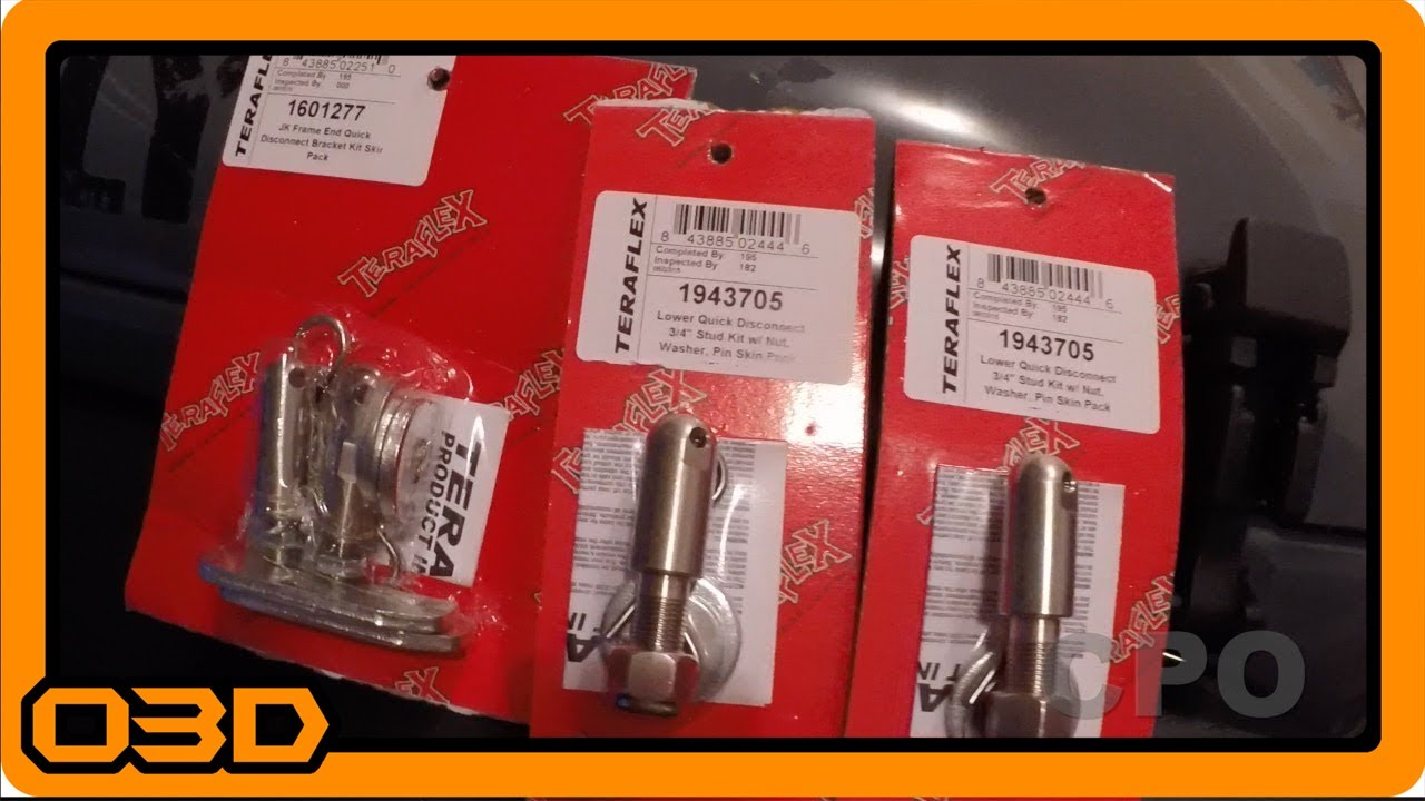 CPO Teraflex Swaybar Link Quick Disconnect Install (15 JKU)