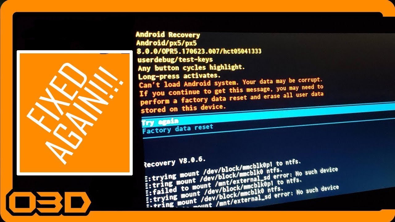 Fixed Again - Real Time! Raw Seicane Problem Solving Android Recovery Screen Fix