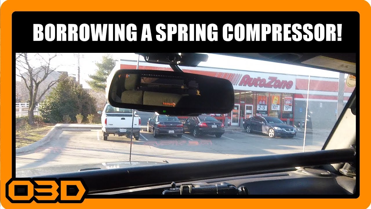 Going Jogging #02 - AutoZone Loan-A-Tool for a Spring Compressor & an Impulse Sammich! - Jeep Vlog