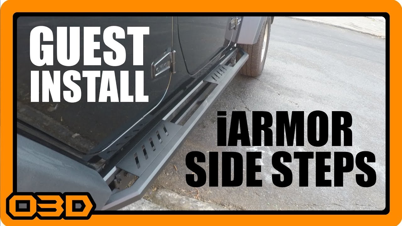 Guest Install #1 - iArmor Aluminum Black Side Steps Installation - Angelo - MUDTRAIL Vehicle Fitment