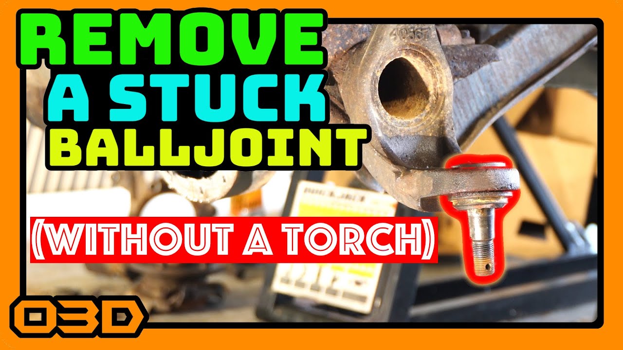 How to remove a stuck ball joint (without a torch) - 2004 Jeep Wrangler TJ