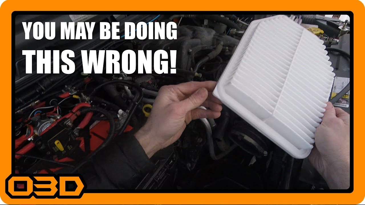 HowTo Put Your Air Filter in Right - These Are Directional! Air Filter Replacement - Jeep Wrangler