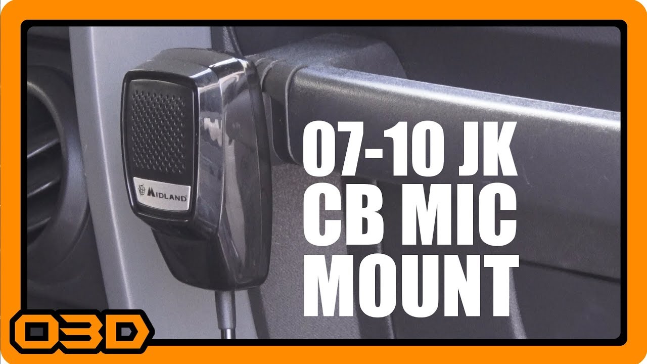 JeepUniq CB Mic Mount for 2007-2010 Jeep JK Wrangler - Install and Review