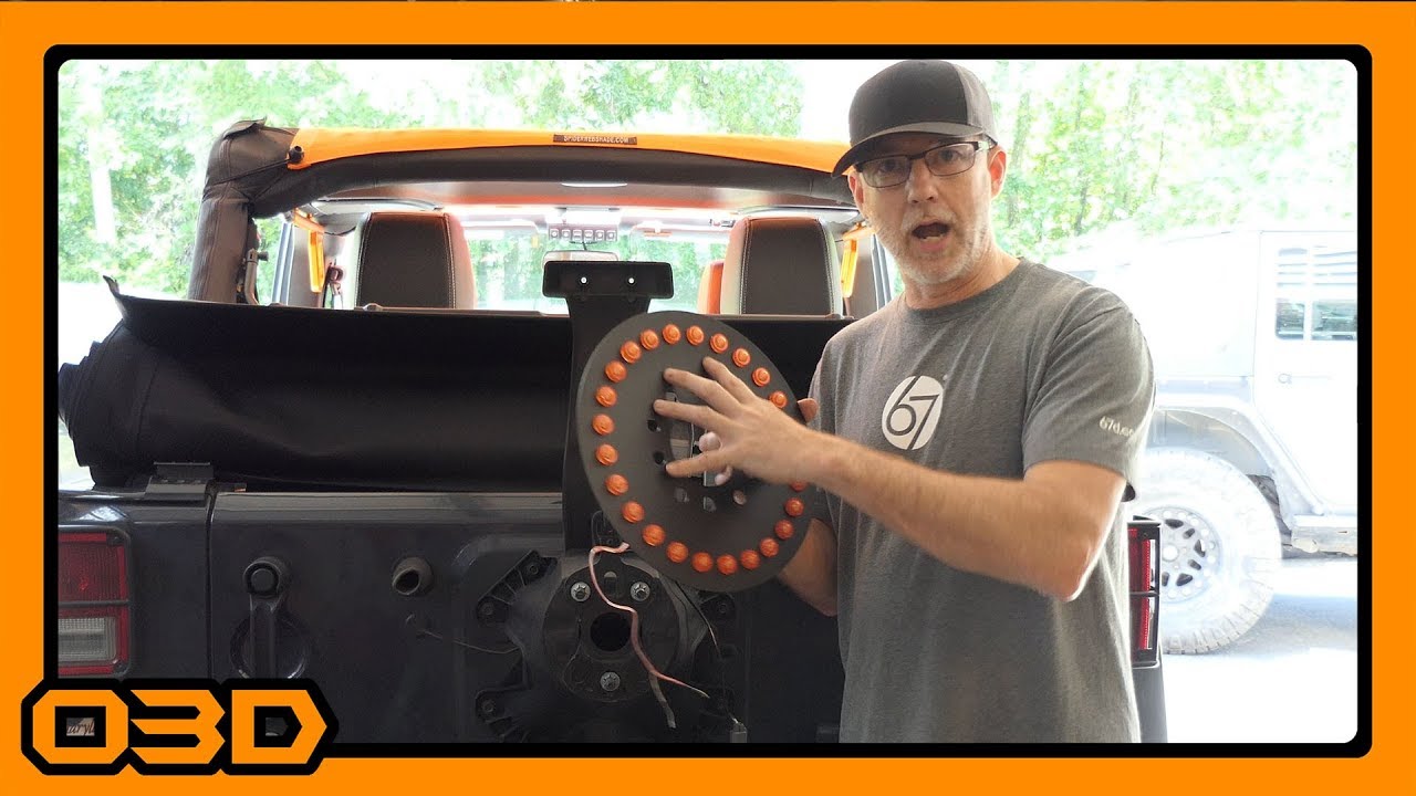 LED RING BRAKE LIGHT INSTALLATION - SPARE TIRE 3RD BRAKE LIGHT HOWTO