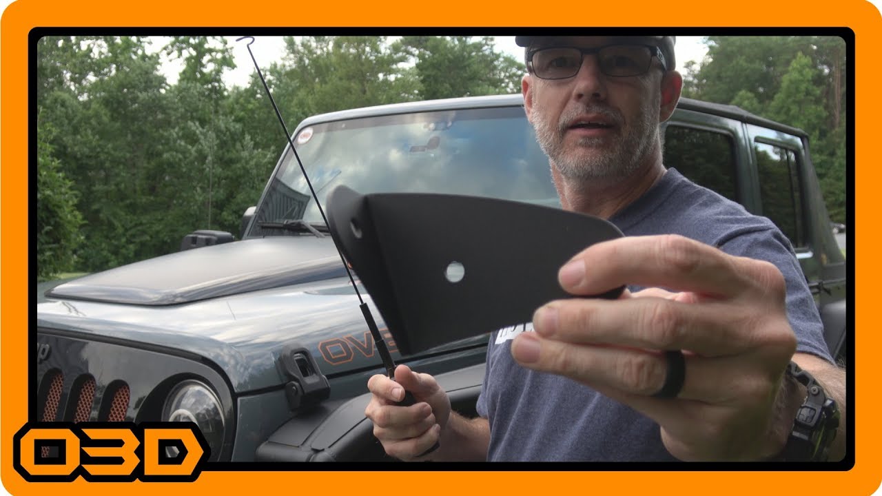 Rugged Radios Jeep JK or TJ Antenna Mount - UHF/VHF Mobile Radio Install - 2015 Jeep Wrangler