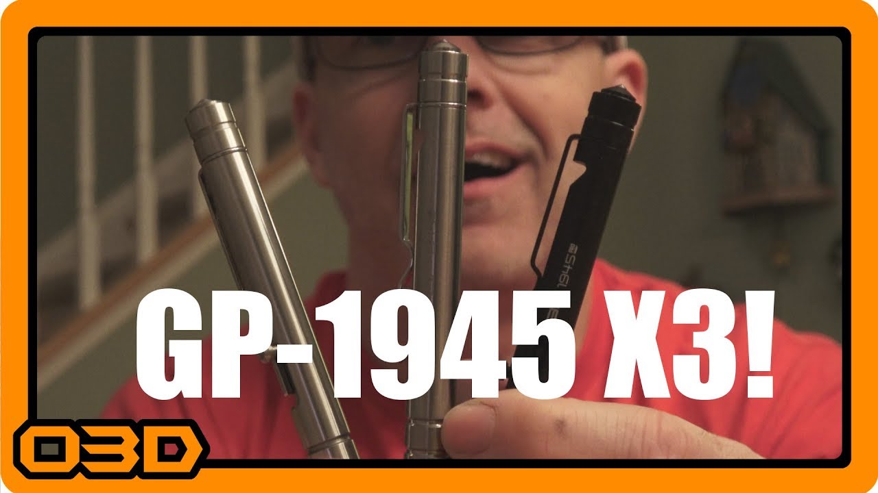 UPDATE! Bolt Action Survival Pen - GPCA - GP1945 Pro - Whistle - Glass Breaker - Ruler - Tactical